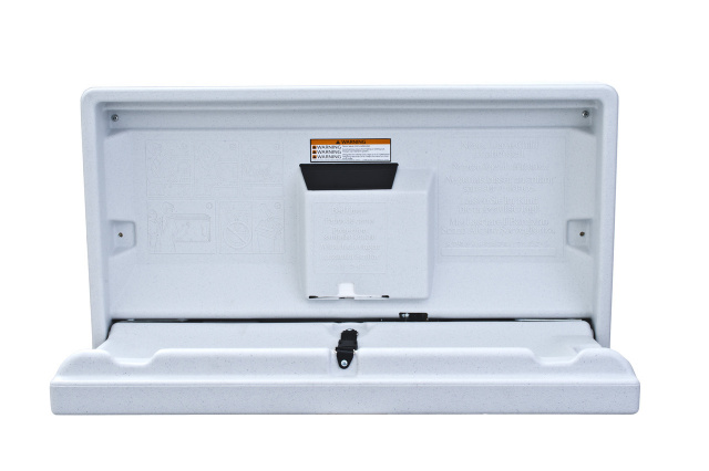 HD-AHD100-05 Baby Changing Station - White Granite Horizontal